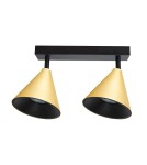 Spotlight ceiling lamps - Milagro Luminaire Cone Spot Gold 2xGU10 ML1121 - product 1