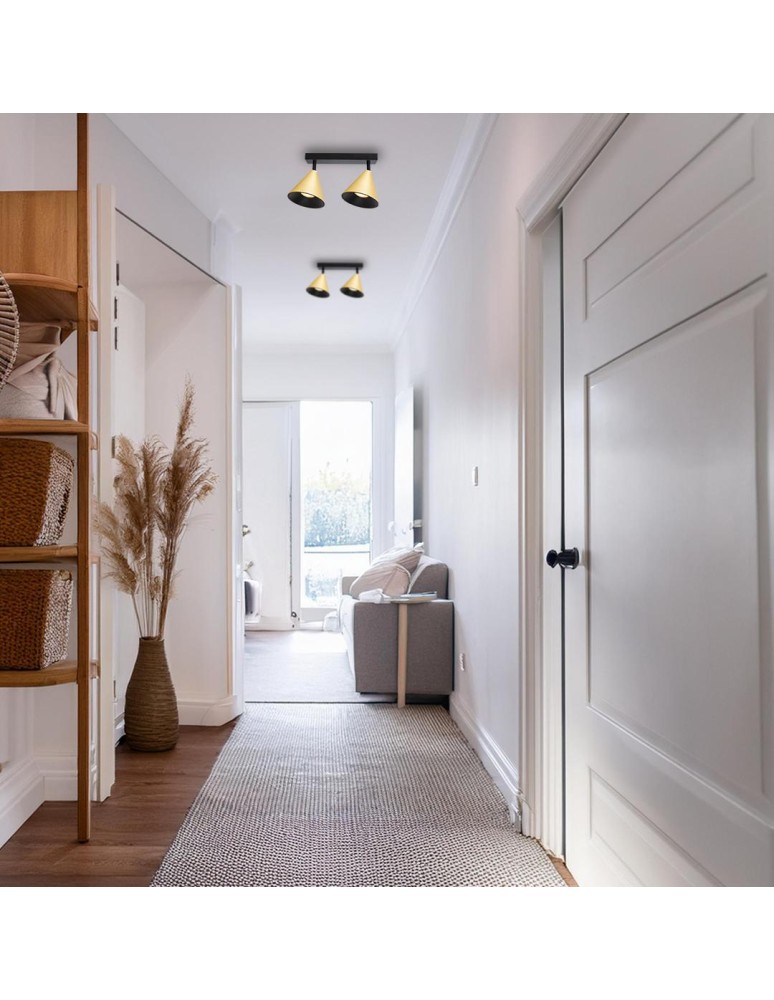 Spotlight ceiling lamps - Milagro Luminaire Cone Spot Gold 2xGU10 ML1121 - product kolory-swiatla.pl 3