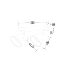 Spotlight ceiling lamps - Milagro Luminaire Cone Spot Gold 2xGU10 ML1121 - product 4