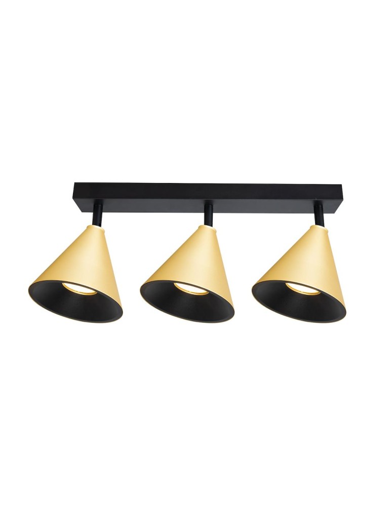 Spotlight ceiling lamps - Milagro Luminaire Cone Spot Gold 3xGU10 ML1122 - product kolory-swiatla.pl 2