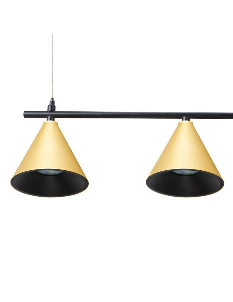 Pendant lamps over the island - Milagro Cone Pendant Lamp Gold 4xGU10 ML1125 - product kolory-swiatla.pl 3