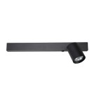Wall lamps for bedrooms - Milagro Wall lamp Magnet 9W+1xGU10 3000/4000K Black Right ML1126 - product 1