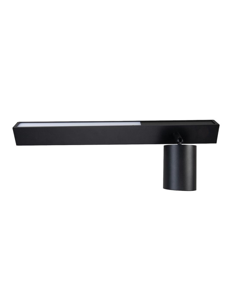 Wall lamps for bedrooms - Milagro Wall lamp Magnet 9W+1xGU10 3000/4000K Black Right ML1126 - product kolory-swiatla.pl 3
