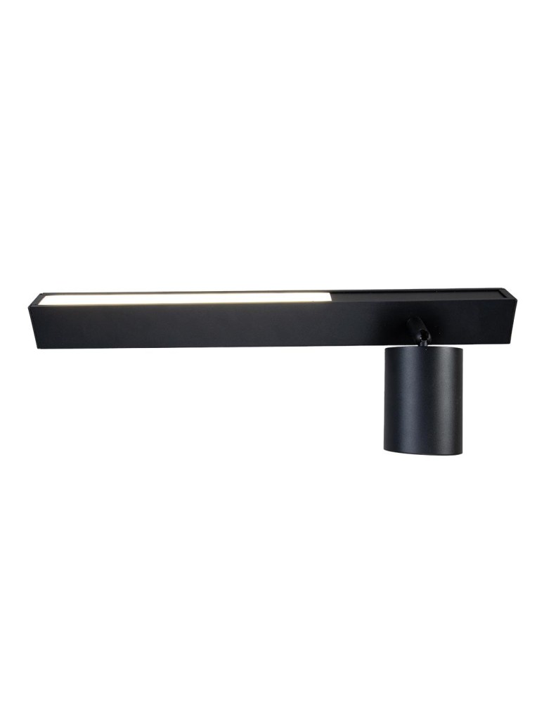 Wall lamps for bedrooms - Milagro Wall lamp Magnet 9W+1xGU10 3000/4000K Black Right ML1126 - product kolory-swiatla.pl 4
