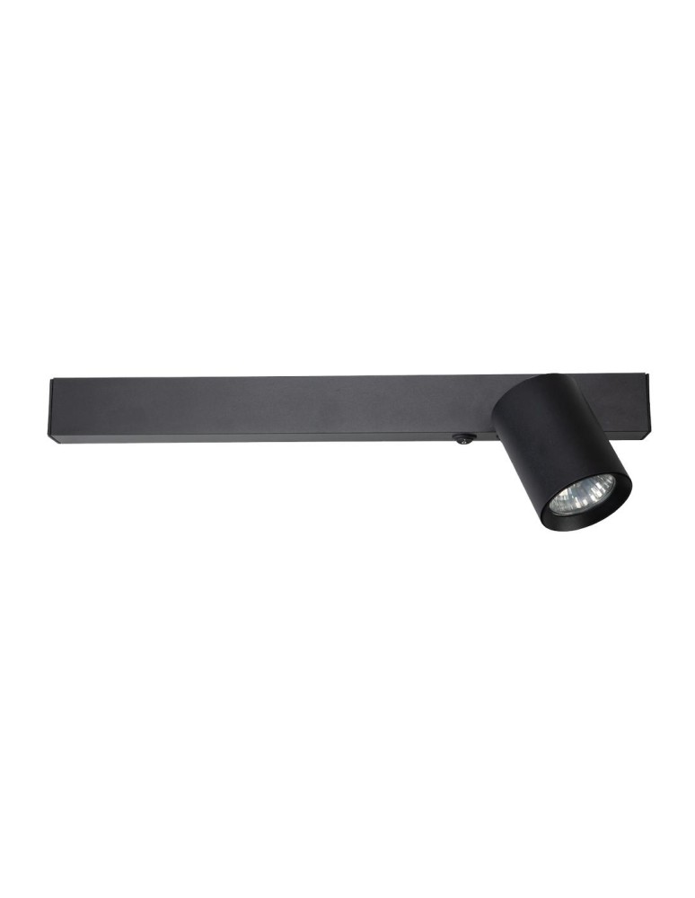 Wall lamps for bedrooms - Milagro Wall lamp Magnet 9W+1xGU10 3000/4000K Black Right ML1126 - product kolory-swiatla.pl 7