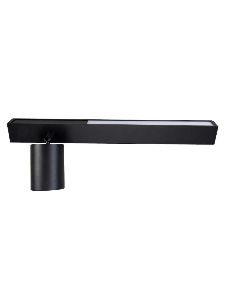Wall lamps for bedrooms - Milagro Wall lamp Magnet 9W+1xGU10 3000/4000K Black Left ML1127 - product kolory-swiatla.pl 3