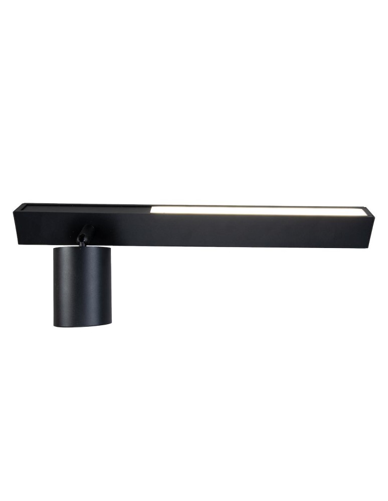 Wall lamps for bedrooms - Milagro Wall lamp Magnet 9W+1xGU10 3000/4000K Black Left ML1127 - product kolory-swiatla.pl 4