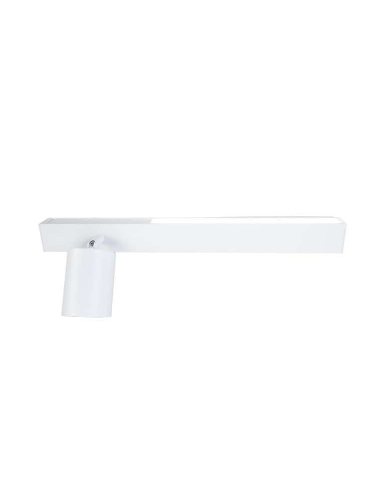 Wall lamps for bedrooms - Milagro Wall lamp Magnet 9W+1xGU10 3000/4000K White Right ML1128 - product kolory-swiatla.pl 4