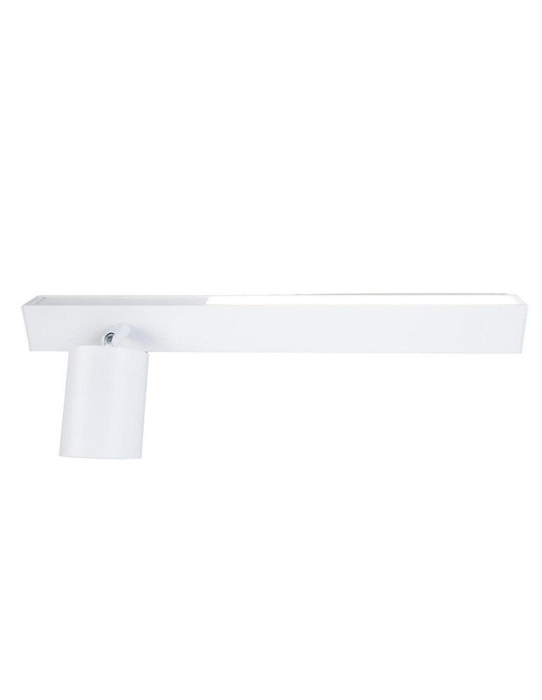 Wall lamps for bedrooms - Milagro Wall lamp Magnet 9W+1xGU10 3000/4000K White Left ML1129 - product kolory-swiatla.pl 4