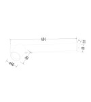 Wall lamps for bedrooms - Milagro Wall lamp Magnet 9W+1xGU10 3000/4000K White Left ML1129 - product 6