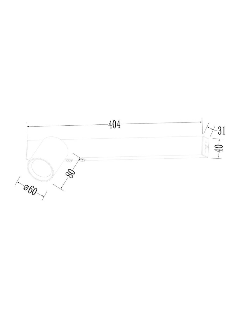 Wall lamps for bedrooms - Milagro Wall lamp Magnet 9W+1xGU10 3000/4000K White Left ML1129 - product kolory-swiatla.pl 6