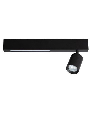 Milagro Magnet Ceiling Lamp 9W+1xGU10 3000/4000K Black ML1130.