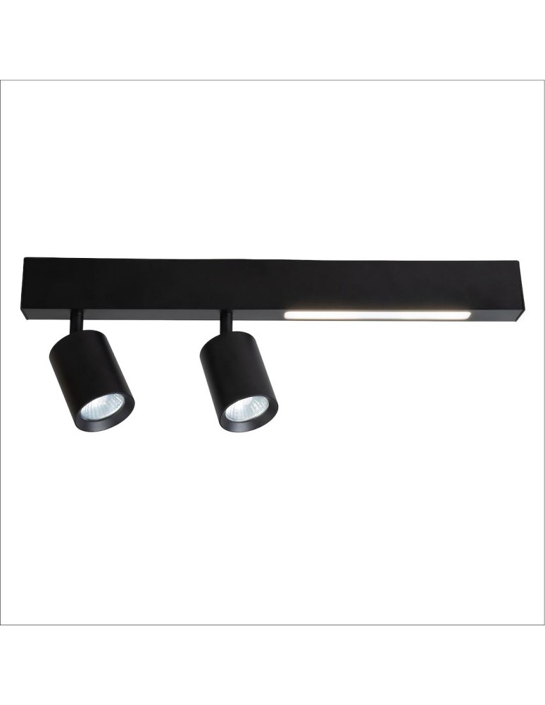 Spotlight ceiling lamps - Milagro Magnet Ceiling Lamp 9W+2xGU10 3000/4000K Black ML1132. - product kolory-swiatla.pl 3