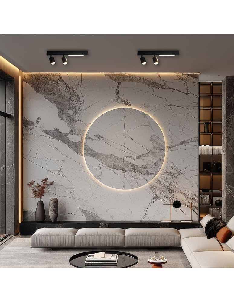 Spotlight ceiling lamps - Milagro Magnet Ceiling Lamp 9W+2xGU10 3000/4000K Black ML1132. - product kolory-swiatla.pl 5