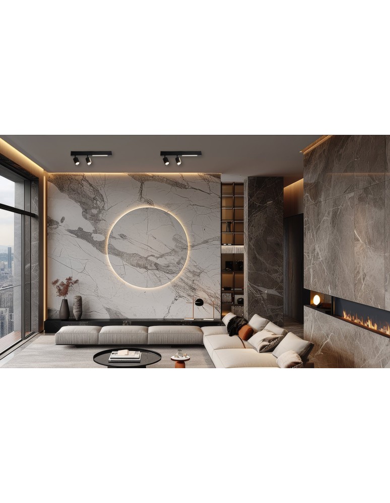 Spotlight ceiling lamps - Milagro Magnet Ceiling Lamp 9W+2xGU10 3000/4000K Black ML1132. - product kolory-swiatla.pl 8