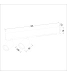 Spotlight ceiling lamps - Milagro Magnet 9W+2xGU10 3000/4000K White ML1133 Ceiling Lamp. - product 6