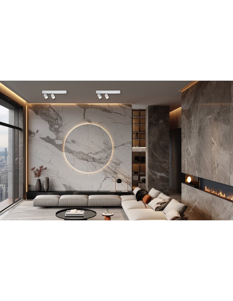 Spotlight ceiling lamps - Milagro Magnet 9W+2xGU10 3000/4000K White ML1133 Ceiling Lamp. - product kolory-swiatla.pl 8