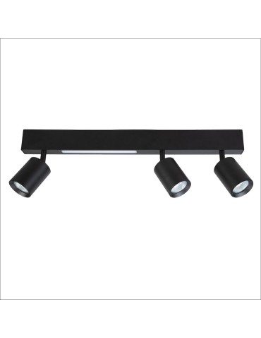 Milagro Magnet Ceiling Lamp 9W+3xGU10 3000/4000K Black ML1134.