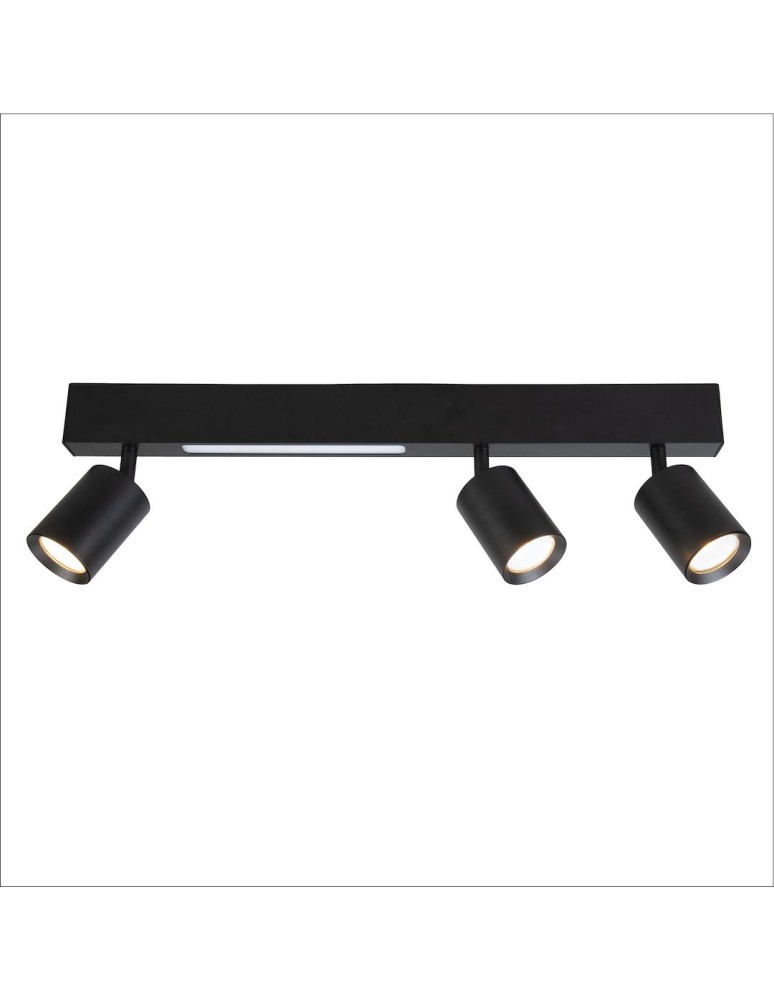 Spotlight ceiling lamps - Milagro Magnet Ceiling Lamp 9W+3xGU10 3000/4000K Black ML1134. - product kolory-swiatla.pl 2