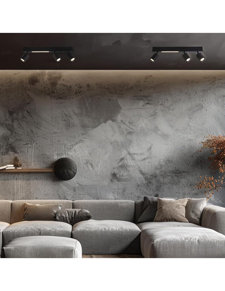 Spotlight ceiling lamps - Milagro Magnet Ceiling Lamp 9W+3xGU10 3000/4000K Black ML1134. - product kolory-swiatla.pl 5