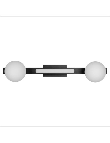 Milagro Magnet Ceiling Lamp 13W+2xG9 3000/4000K Black ML1136.