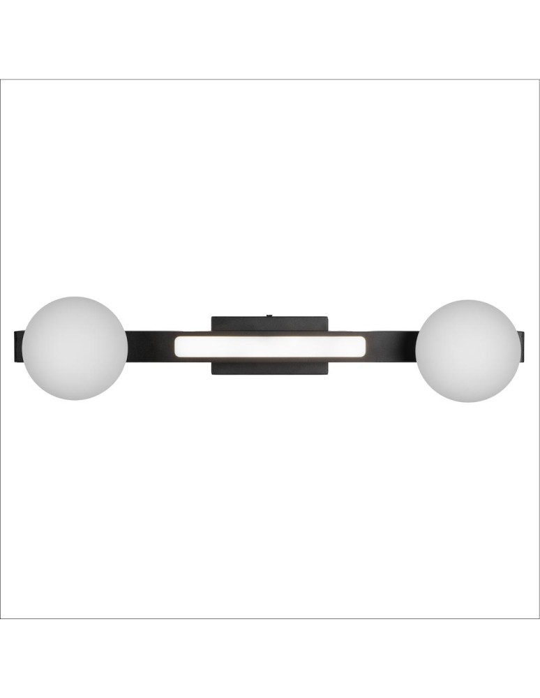 Ceiling lamps spheres - Milagro Magnet Ceiling Lamp 13W+2xG9 3000/4000K Black ML1136. - product kolory-swiatla.pl 3