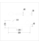 Ceiling lamps spheres - Milagro Magnet Ceiling Lamp 13W+2xG9 3000/4000K Black ML1136. - product 6