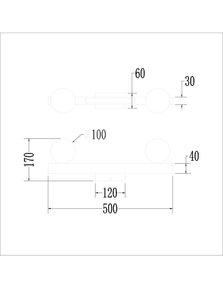 Ceiling lamps spheres - Milagro Magnet Ceiling Lamp 13W+2xG9 3000/4000K Black ML1136. - product kolory-swiatla.pl 6