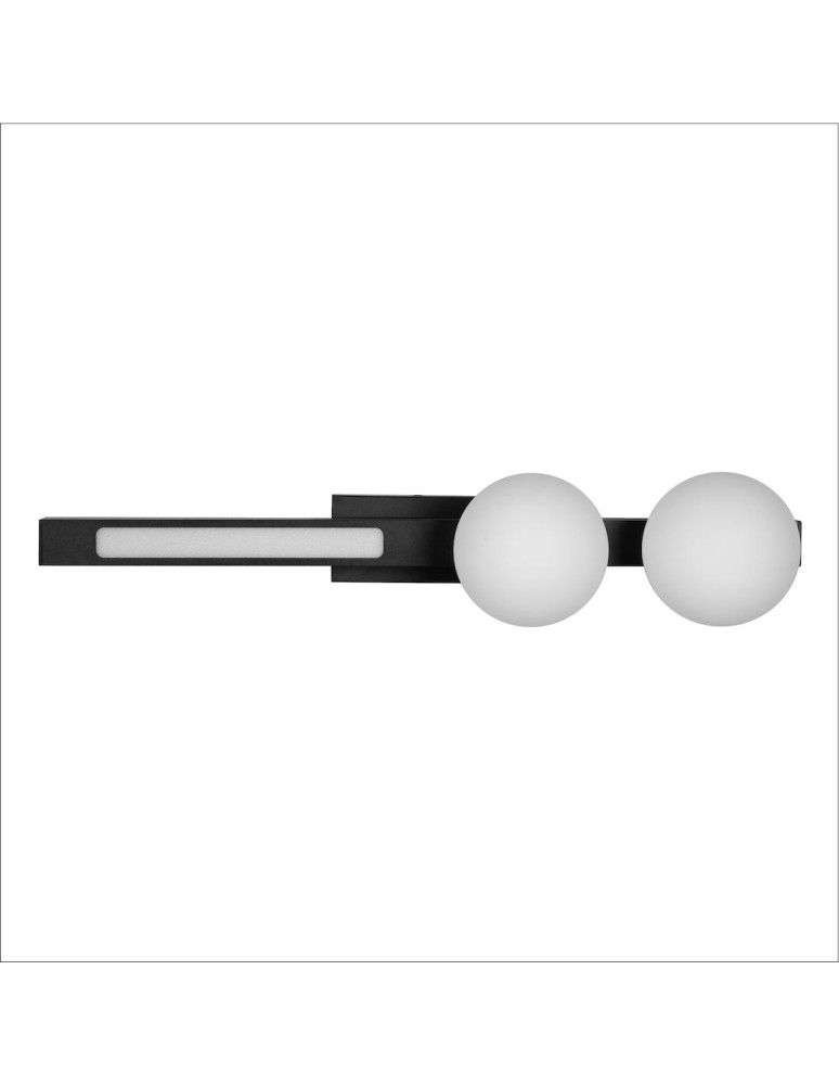 Wall lamps for bedrooms - Milagro Wall lamp Magnet 13W+2xG9 3000/4000K Black ML1138 - product kolory-swiatla.pl 1