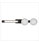 Wall lamps for bedrooms - Milagro Wall lamp Magnet 13W+2xG9 3000/4000K Black ML1138 - product 3