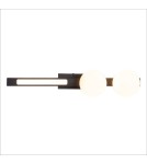 Wall lamps for bedrooms - Milagro Wall lamp Magnet 13W+2xG9 3000/4000K Black ML1138 - product 4