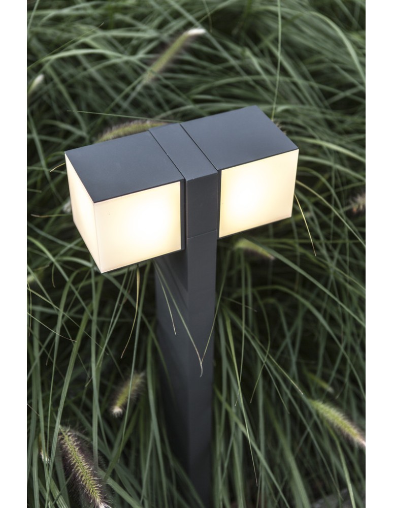 Standing garden lamps - Lutec CUBA Outdoor LED Anthracite 7193801118 - product kolory-swiatla.pl 9