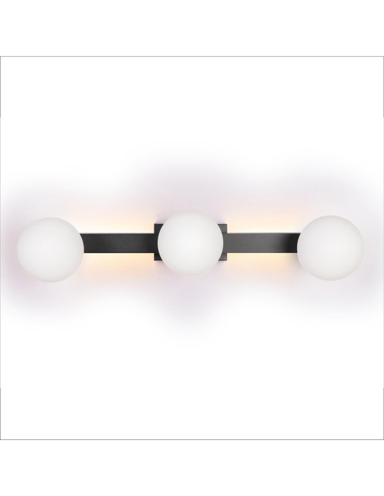 Ceiling lamps spheres - Milagro Magnet Ceiling Lamp 9W+3xG9 3000/4000K Black ML1140. - product kolory-swiatla.pl 3