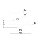 Milagro Lampa Sufitowa Magnet 9W+3xG9 3000/4000K Biały ML1141