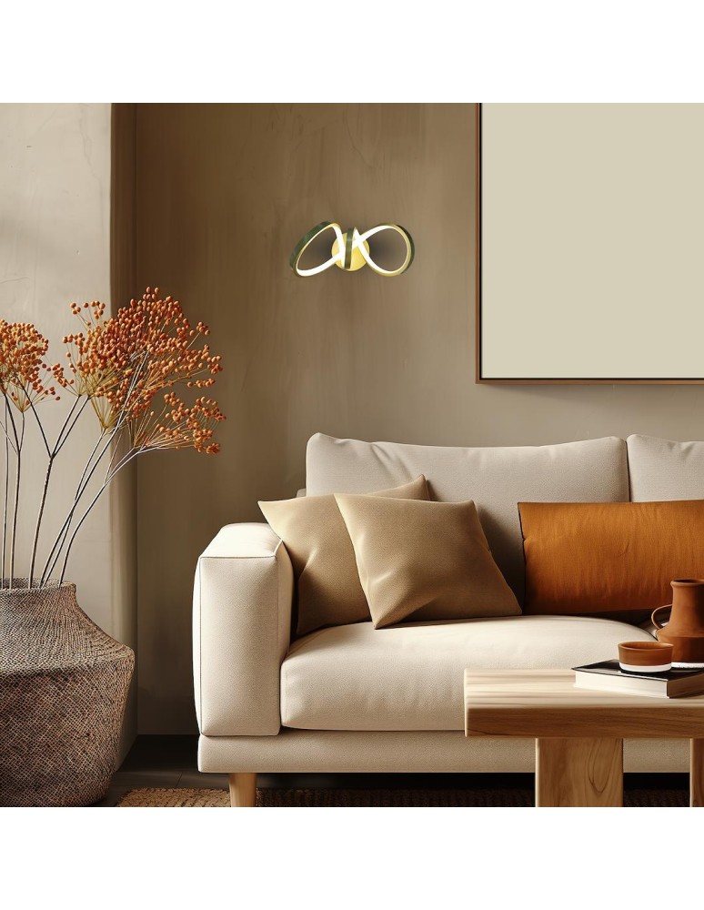 LED wall lamps - Milagro Wall lamp TESORO GOLD 15W LED ML1053 - product kolory-swiatla.pl 3