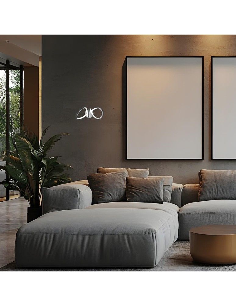 LED wall lamps - Milagro Wall lamp TESORO CHROME 15W ML1054 - product kolory-swiatla.pl 2