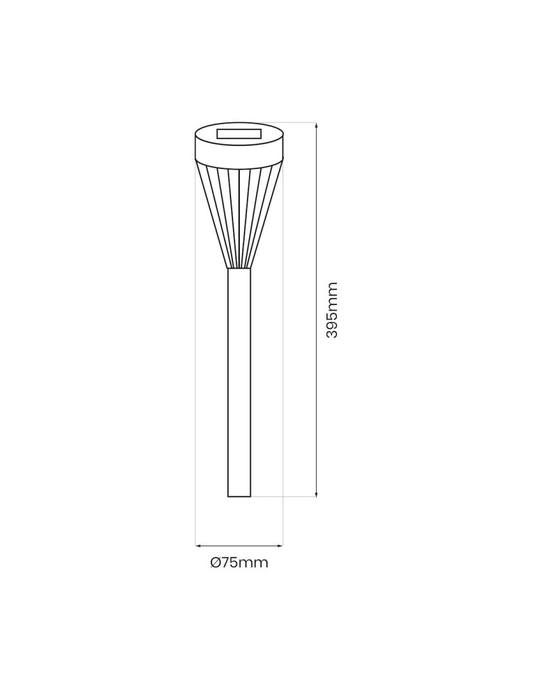 Solar lamps - Eko-Light Solar Torch Flame 1700K IP44 EKO1450. - product kolory-swiatla.pl 5