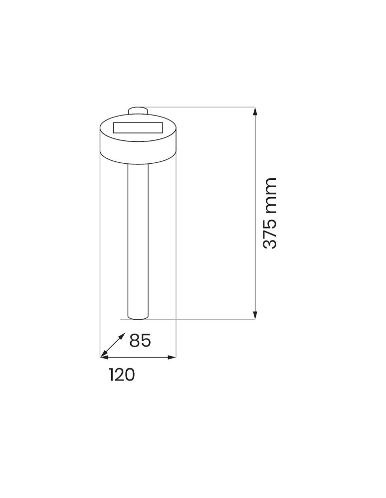 Solar lamps - Eko-Light Eye Solar Pole 3000K IP44 EKO1455. - product kolory-swiatla.pl 8