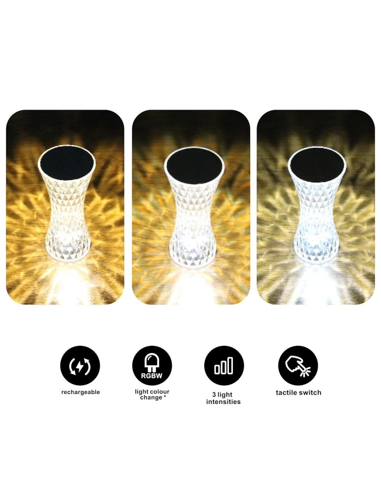 Nightlights - Milagro Tower 1W RGBW bedside lamp ML1290 - product kolory-swiatla.pl 3