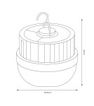 Solar lamps - Eko-Light Portable LED Ufo Lamp 10W 4000K + Solar EK1679. - product 5