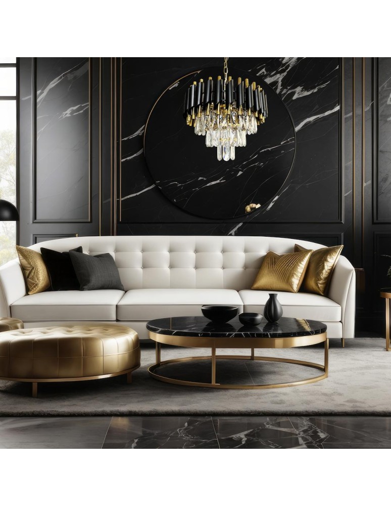 Glamour pendant lamps - Milagro CRISTAL chandelier 5xE14 ML1634 - product kolory-swiatla.pl 3