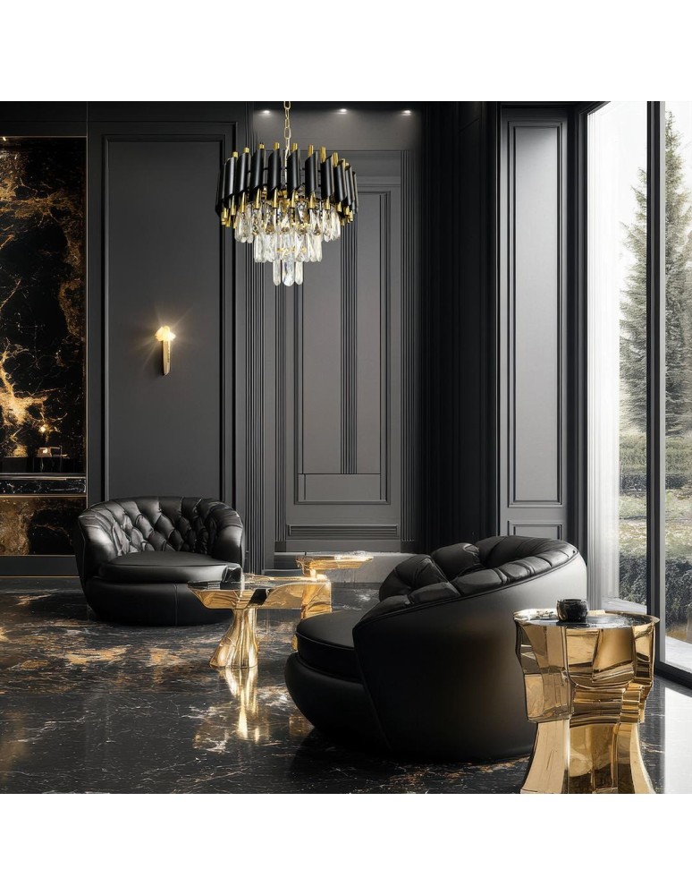 Glamour pendant lamps - Milagro CRISTAL chandelier 5xE14 ML1634 - product kolory-swiatla.pl 4