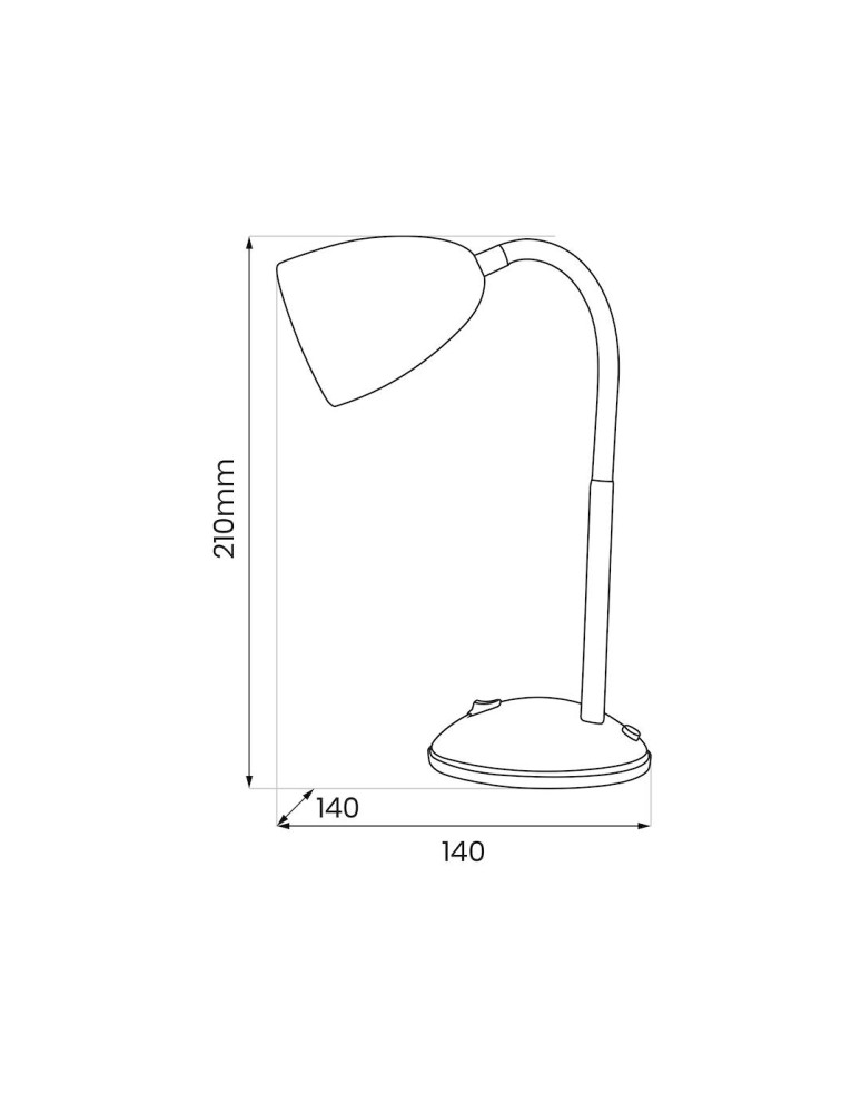 Desk lamps - Milagro LOGIC White 1xE27 desk lamp ML1636 - product kolory-swiatla.pl 4