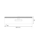 Wall lamps over the mirror - Milagro Wall lamp PRADO Black 11W LED 3000K ML1002 - product 4