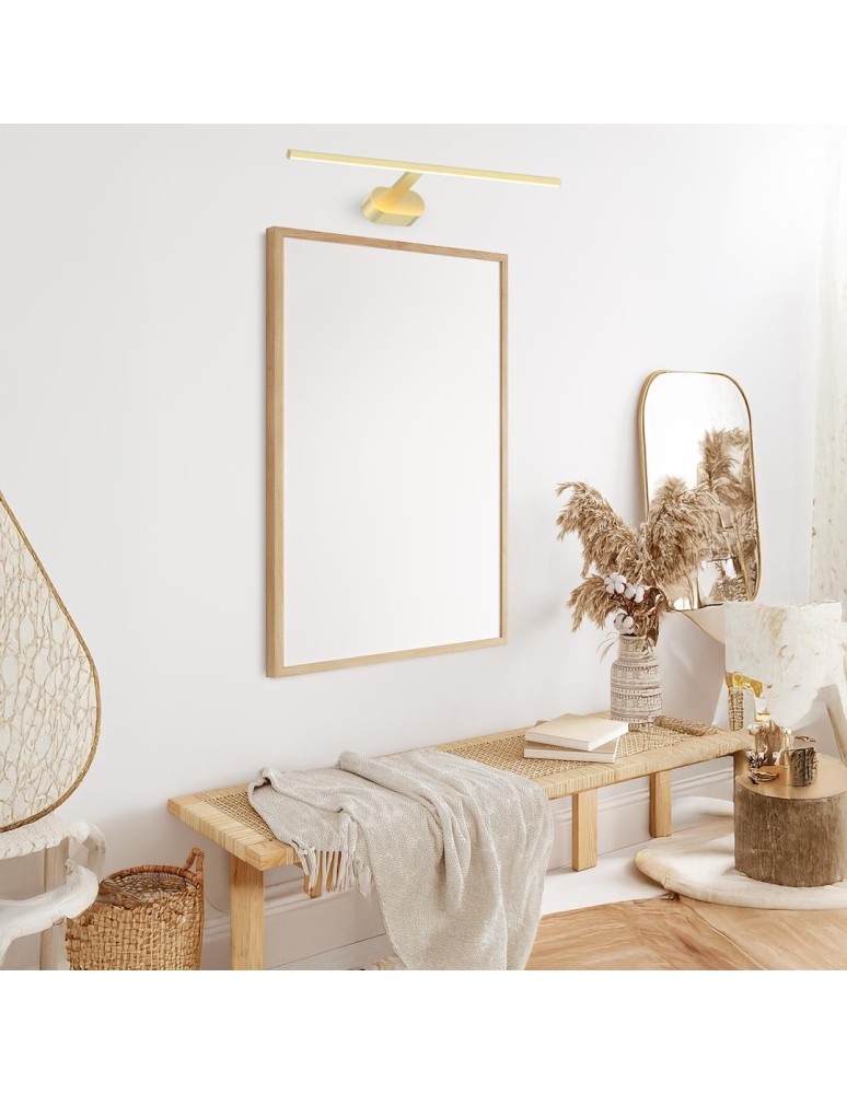 Wall lamps over the mirror - Milagro Wall lamp PRADO Satin Gold 11W LED 3000K ML1005 - product kolory-swiatla.pl 2
