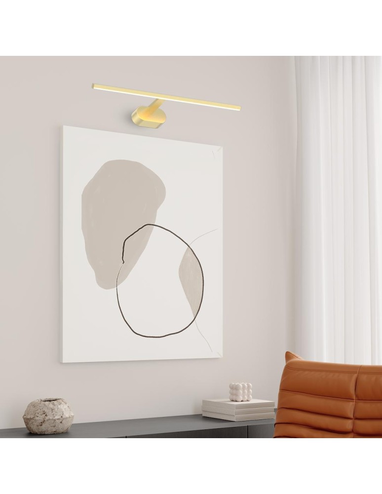 Wall lamps over the mirror - Milagro Wall lamp PRADO Satin Gold 11W LED 3000K ML1005 - product kolory-swiatla.pl 3