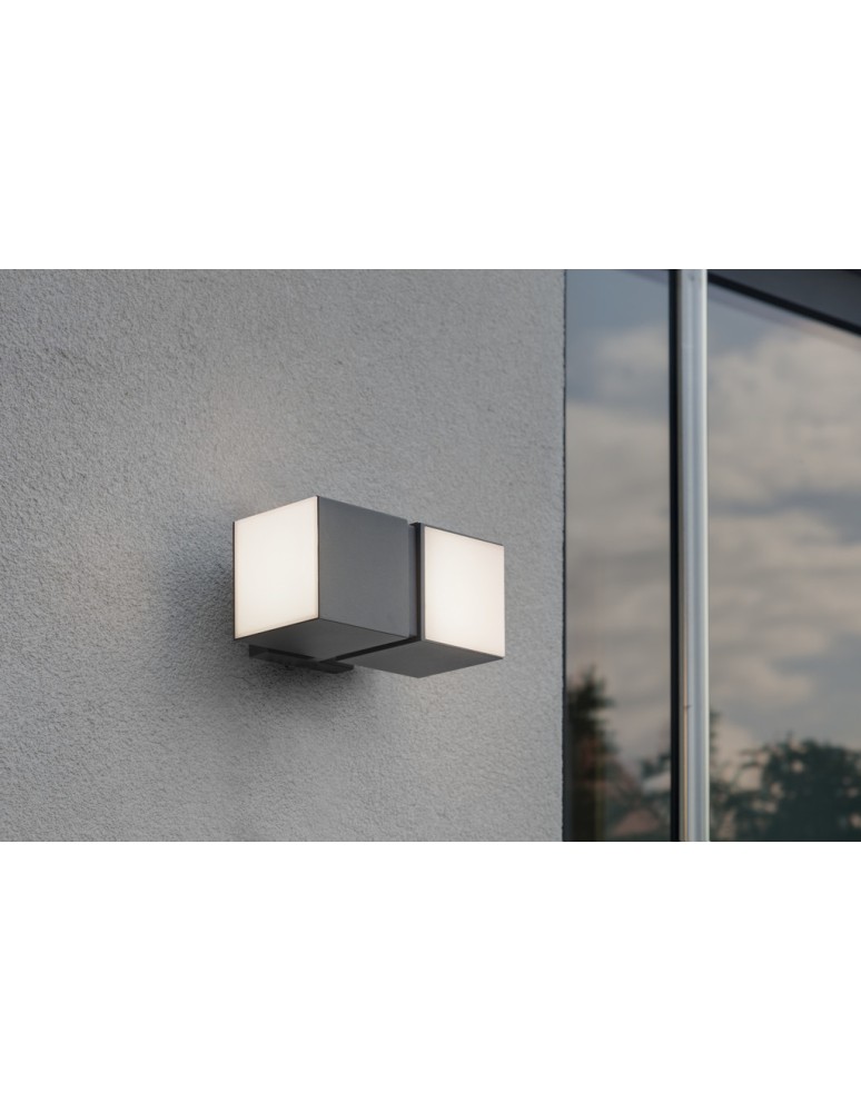 Outdoor wall lamps - Lutec CUBA Wall LED Anthracite 5193801118 - product kolory-swiatla.pl 14