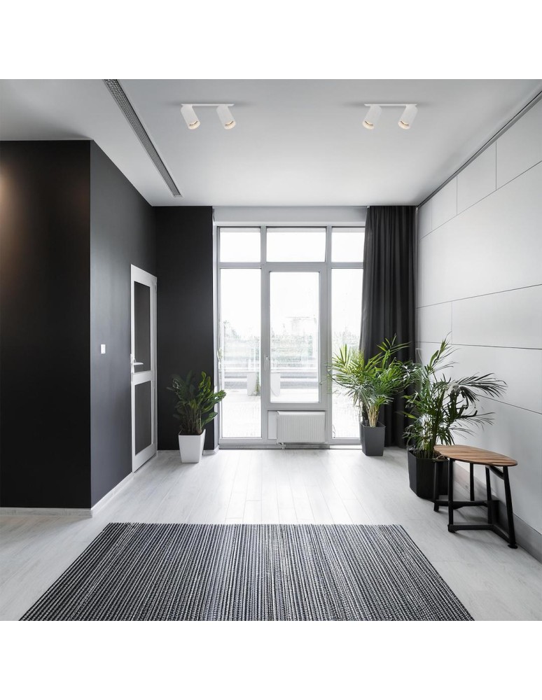 Spotlight ceiling lamps - Milagro Hero Spot Flush Mounting White 2xGU10 ML1698 - product kolory-swiatla.pl 3