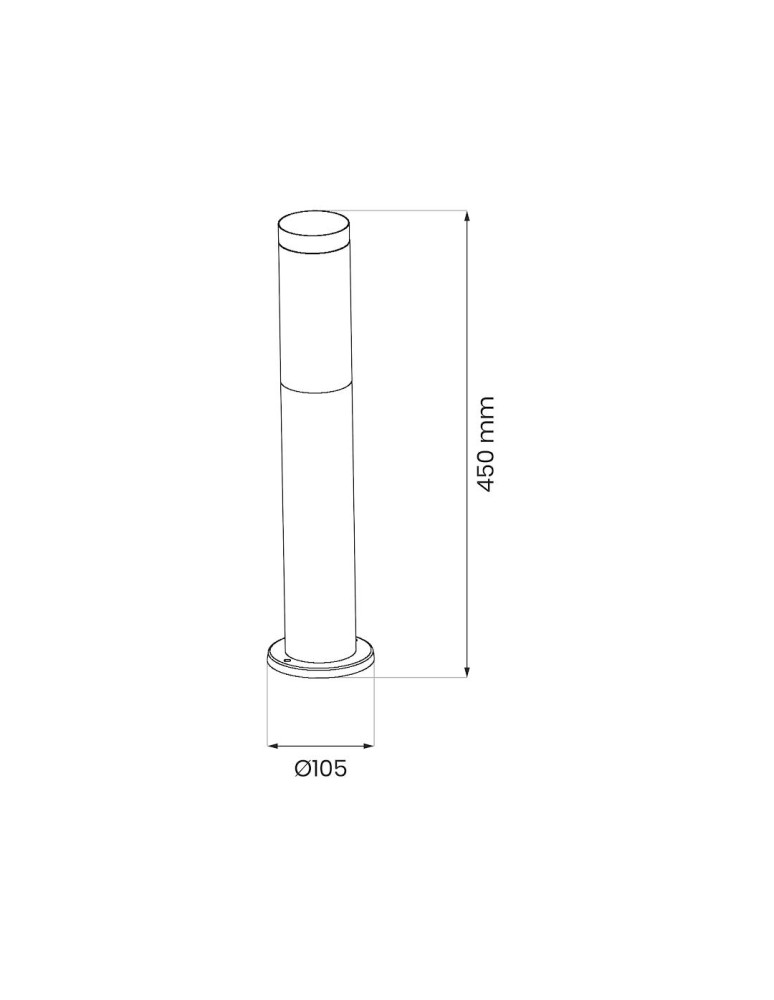Standing garden lamps - Eko-Light Brooklyn Garden Pole 1xE27 IP44 45cm EKO1703 - product kolory-swiatla.pl 5