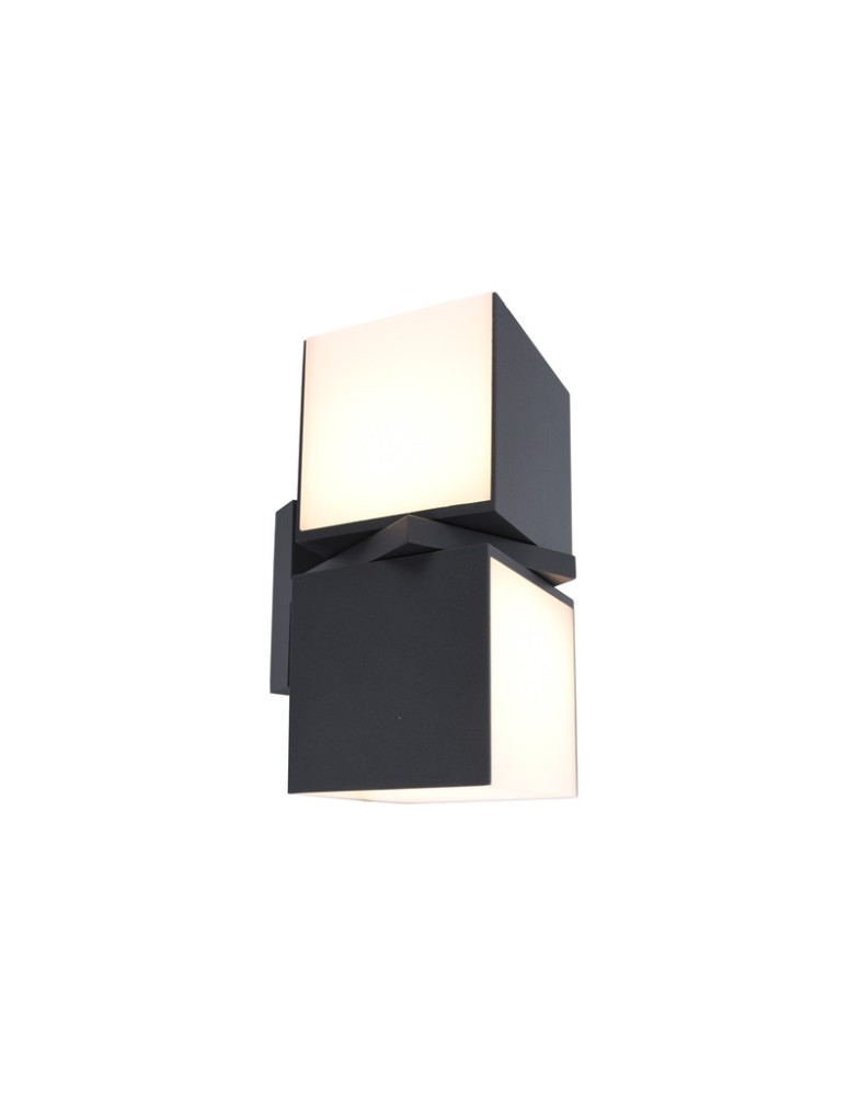 Outdoor wall lamps - Lutec CUBA Wall LED Anthracite 5193801118 - product kolory-swiatla.pl 18